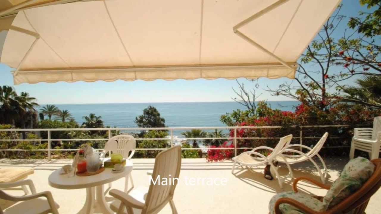 Frontline beach villa for sale in Benalmadena, Costa del Sol.wmv