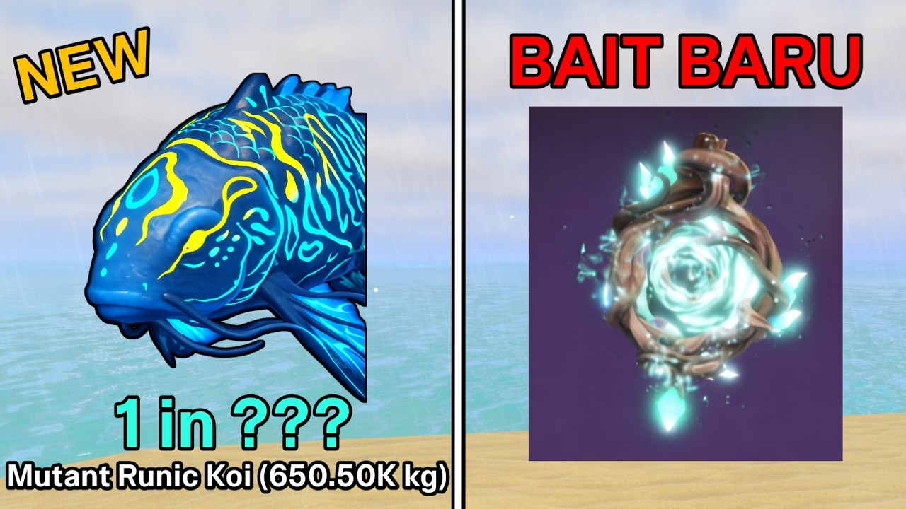 HOW TO FISH FOR SECRET MUTANT RUNIC KOI AND GET NEW BAIT IN THE FISH IT ROBLOX UPDATE