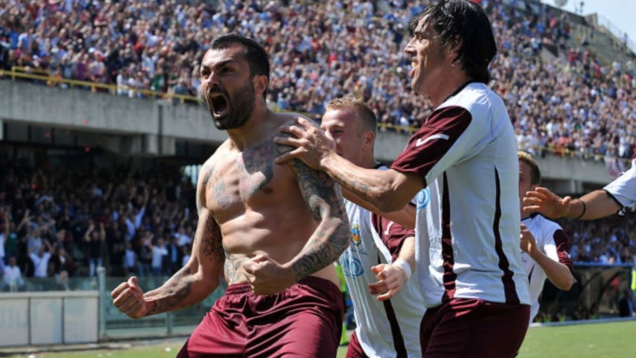 Raffaele Biancolino gol 1-0 in Salerno Calcio - Monterotondo 3 - 1 promozione Lega Pro 2011/2012