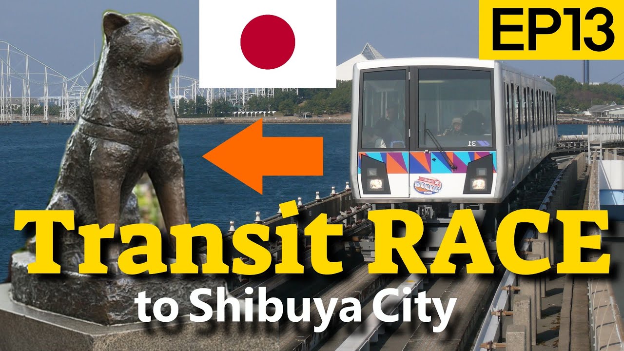 3 Teams Race to Shibuya Using Only Transit in Tokyo (渋谷へのレース): Transit RACE EP13 【トランシットレース】