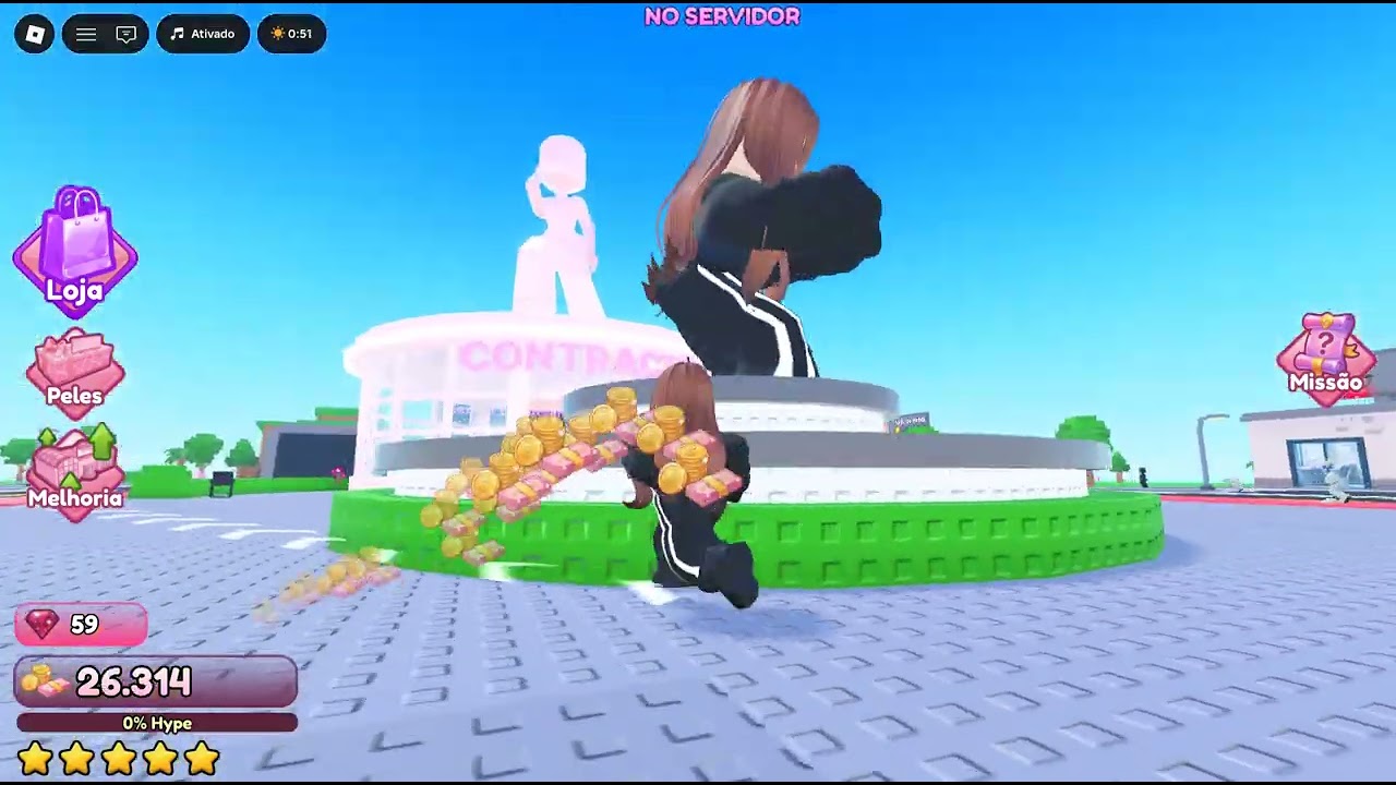 Jogando Roblox 2030 (Mapa: Feio para QUENTE [💄])