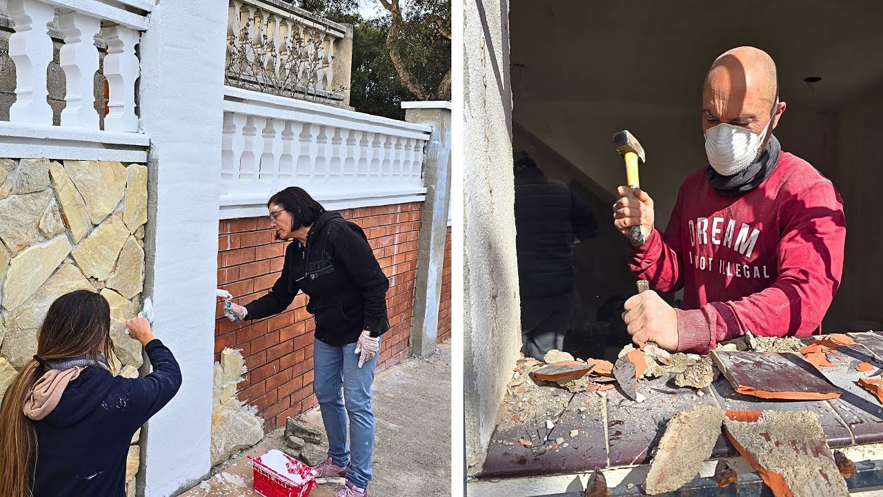 REFORMA VILLA #34 PINTAMOS FACHADA + ¡acabamos VENTANAS!