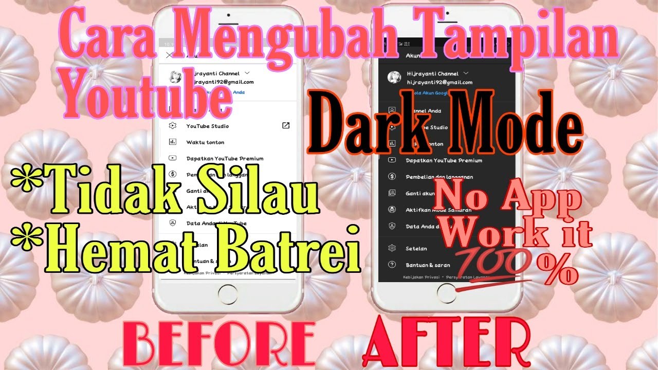 Cara Aktifkan Youtube Mode Gelap dari HP Android