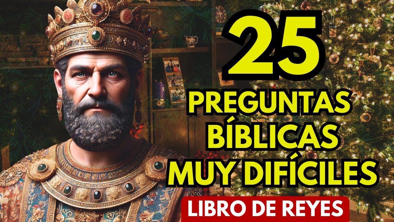 🕊️ 25 Preguntas DIFICILES del Libro de Reyes que Solo el 2% Acierta | QUIZ Bíblico 📖🔥
