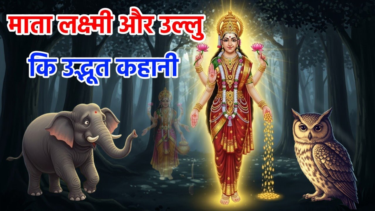 माता लक्ष्मी और उल्लू की रहस्यमय कथा | क्यों बना उल्लू लक्ष्मी जी का वाहन |अमावस्या की रात का रहस्य।