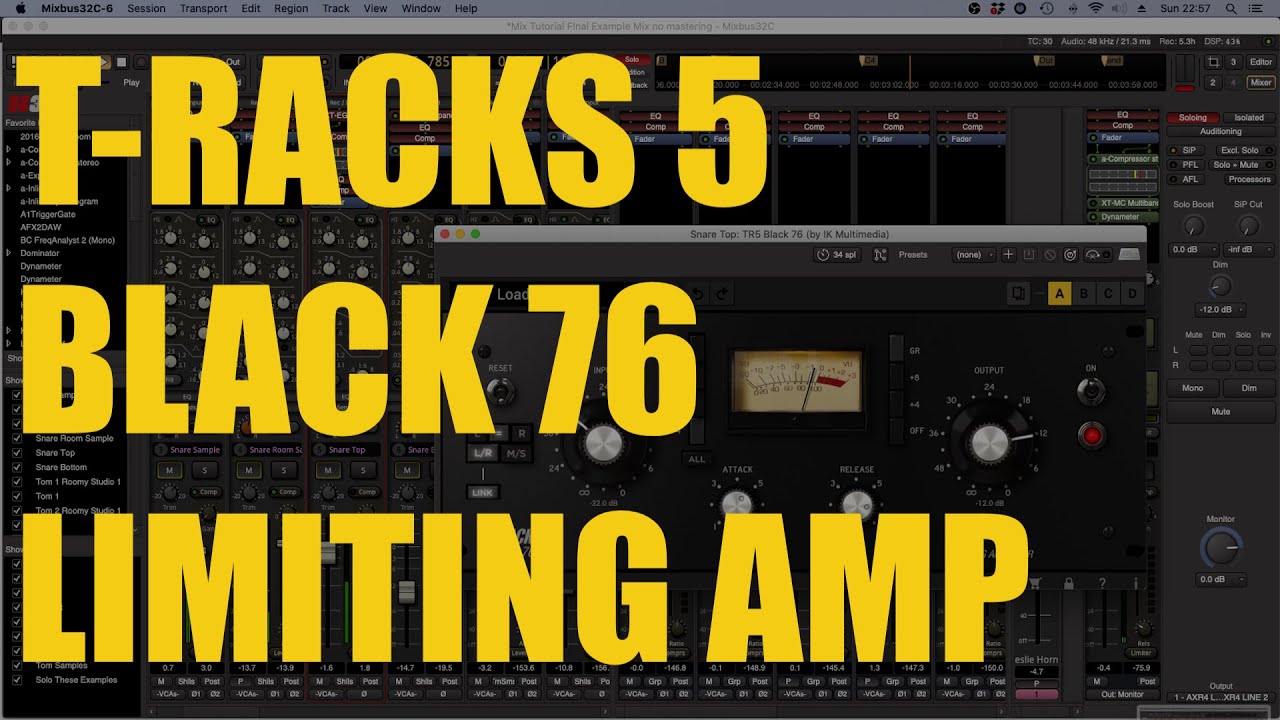 T-RACKS 5 Black 76 LIMITING AMP (COMPRESSOR) REVIEW