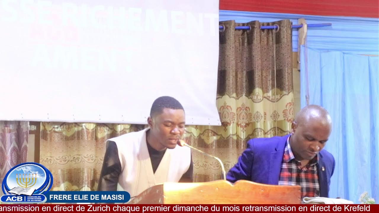 CULTE DU JEUDI 08.01.2026 AVEC LE FRERE ELIE DE MASISI