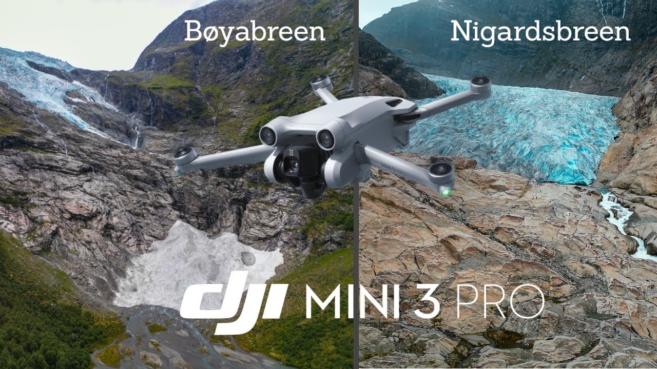 Dron View Bøyabreen and Nigardsbreen Glacier 4K | DJI Mini 3 Pro