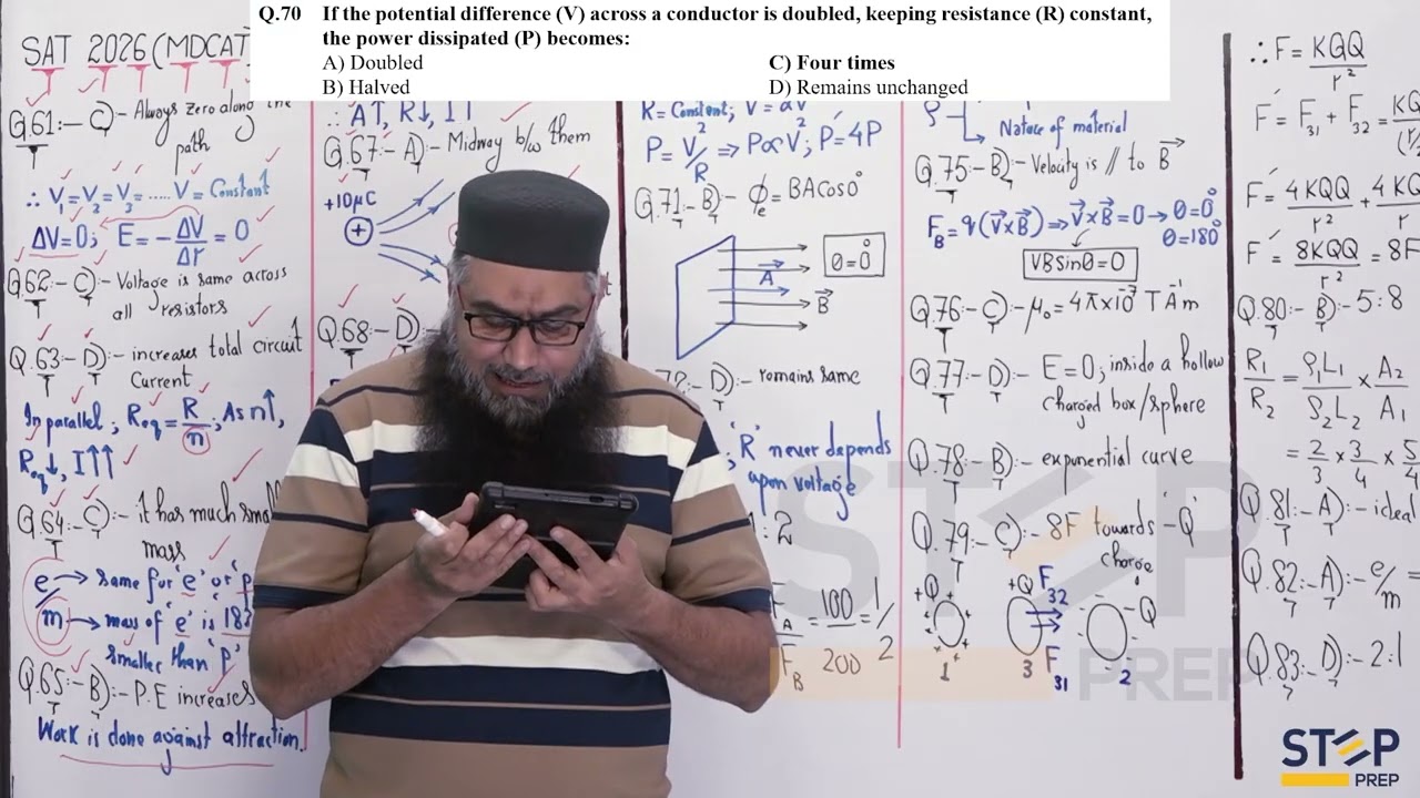Self Assessment Test 2026 Physics MDCAT