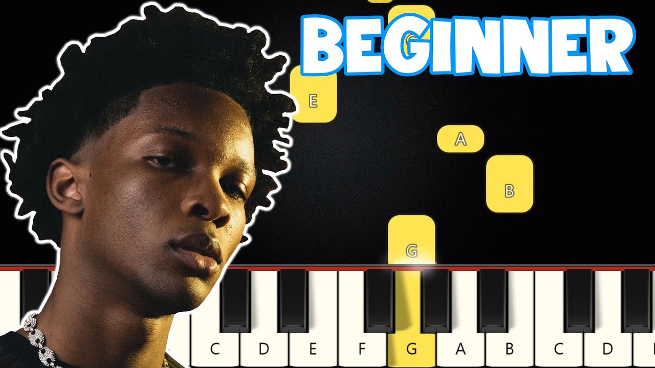 Here With Me - d4vd | Beginner Piano Tutorial | Easy Piano