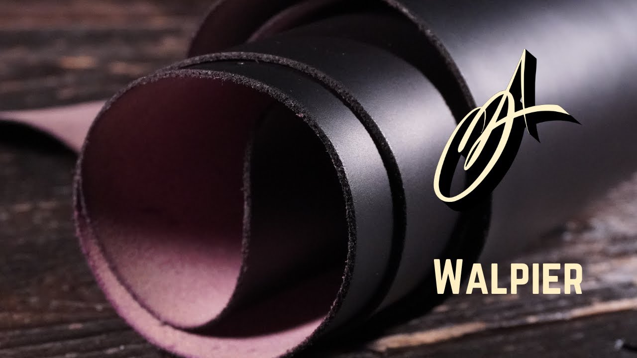 Conceria Walpier - Black Wax Purple 3-4oz