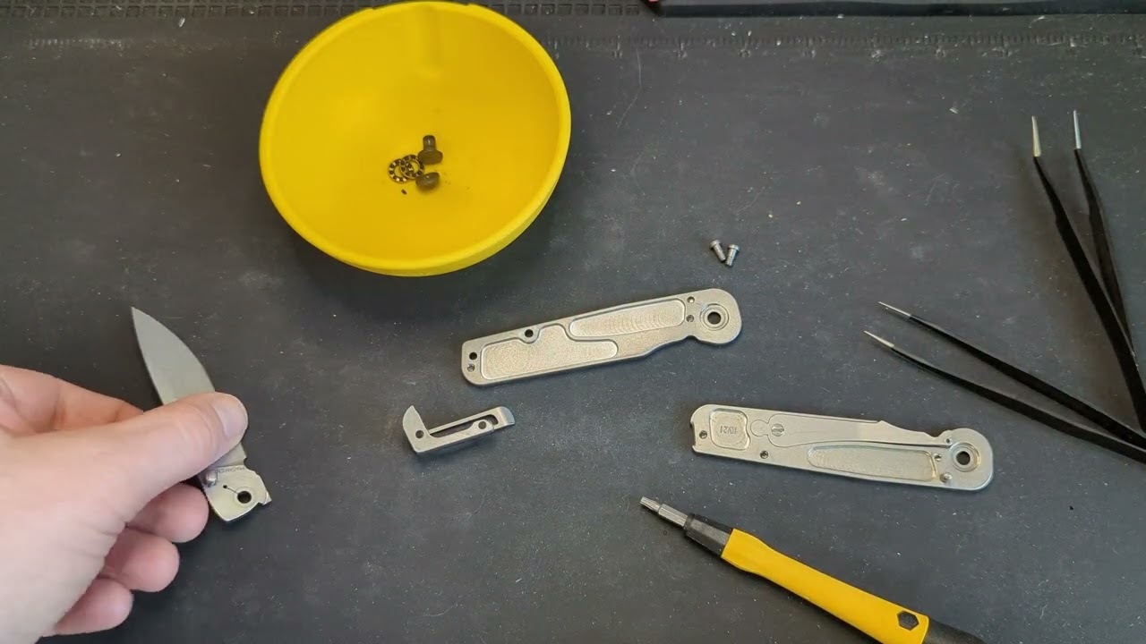 Tactile Knife Co Rockwall Disassembly Detent Repair