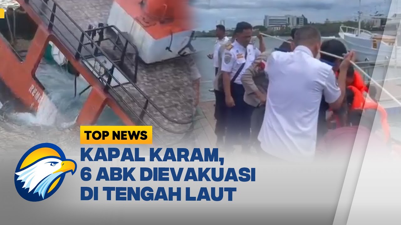 Kapal di Manado Karam Dihantam Ombak, 6 ABK Dievakuasi [Top News]