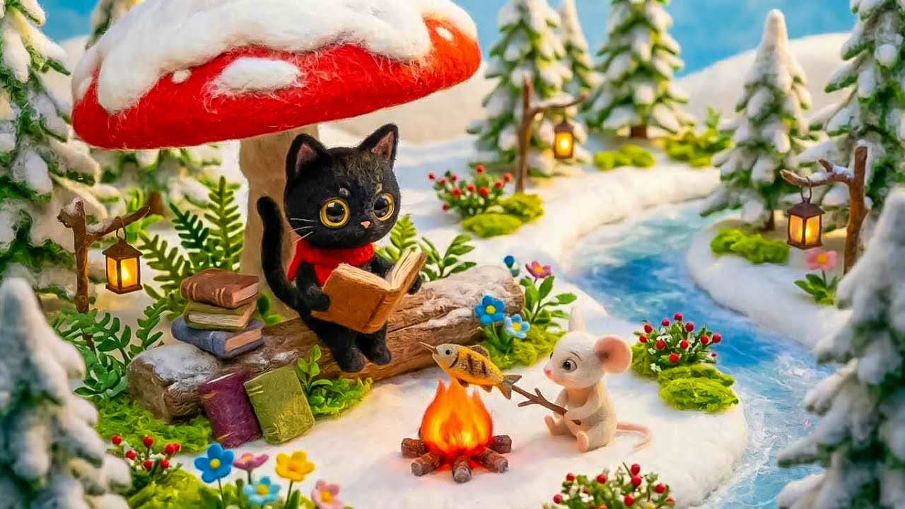 Cozy Campfire Cooking Lofi Jazz 🔥 Marshmallow, Eating, Resting