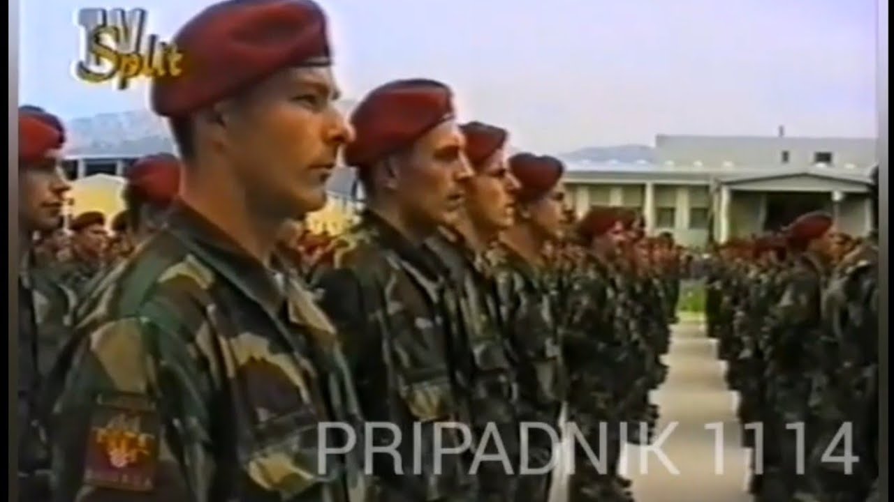 Četvrta obljetnica 4. Gardijske brigade u vojarni Sv. Križ 28.04.1995.