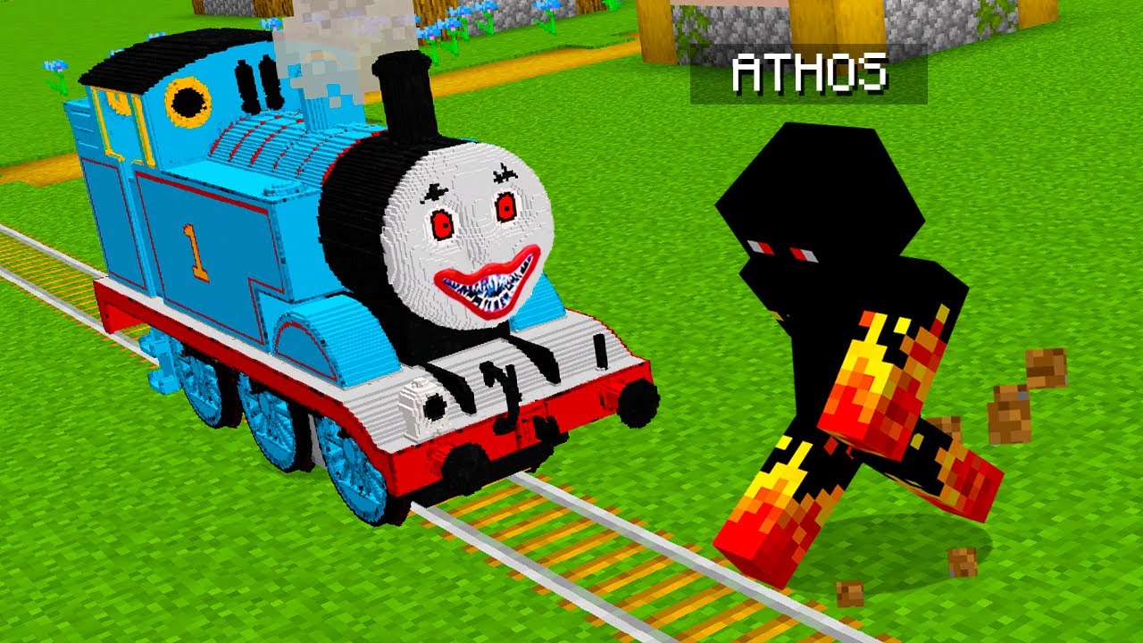 O TREM MALVADO TENTOU ME ATROPELAR NO MINECRAFT