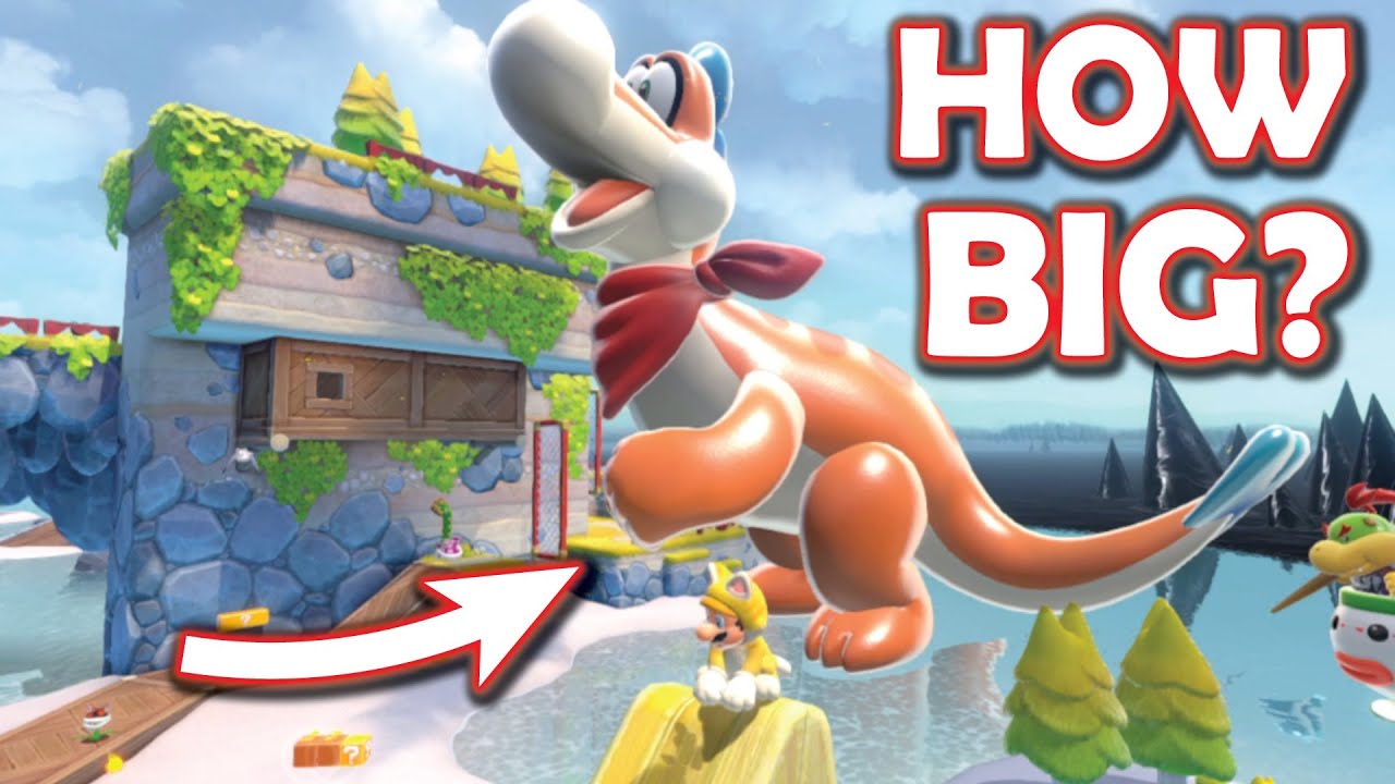 Насколько БОЛЬШИМ можно сделать Плесси в Super Mario 3D World + Bowser's Fury?