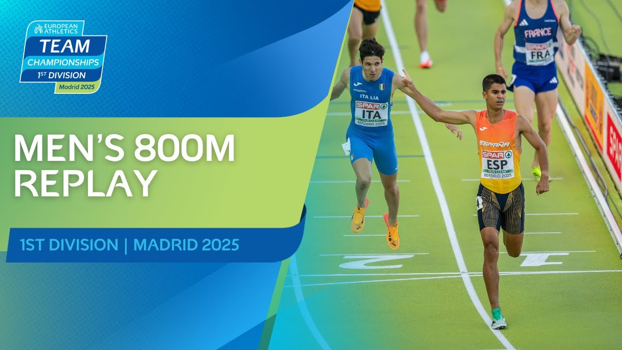 Attaoui KICKS to victory! 🔥🇪🇸 Men's 800m replay | Madrid 2025