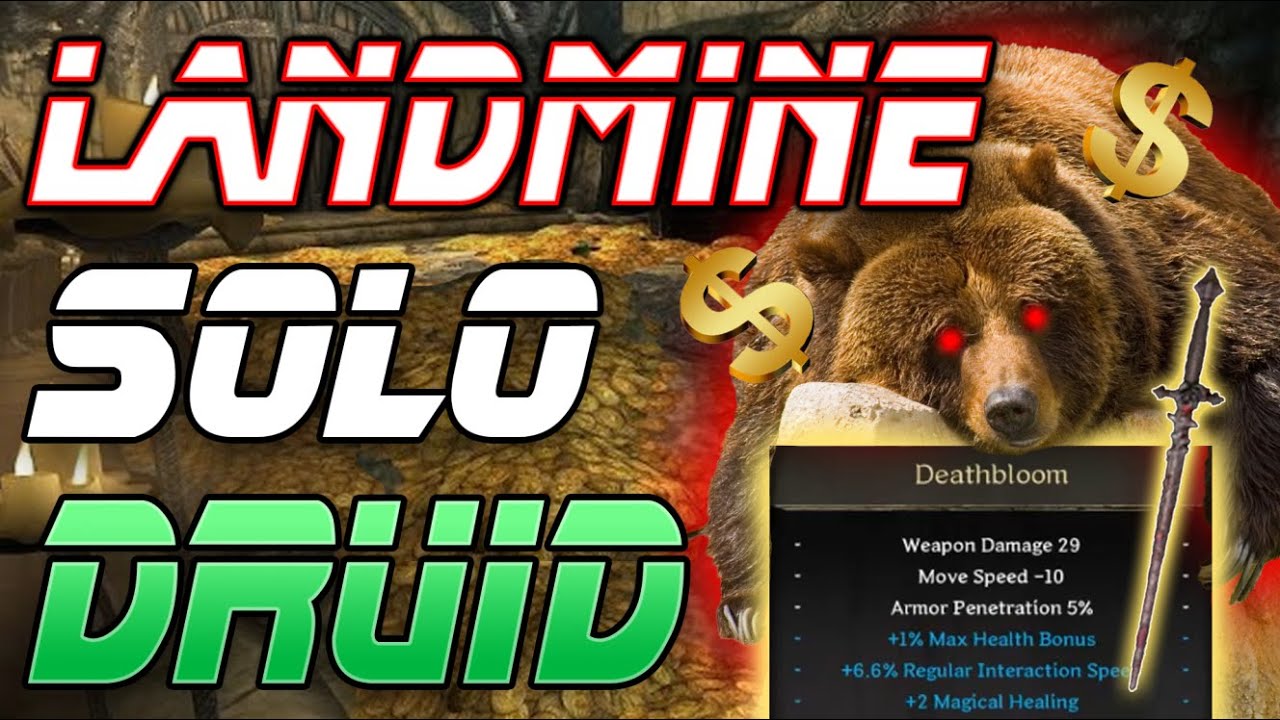 Solo Landmine Druid : Dark and Darker