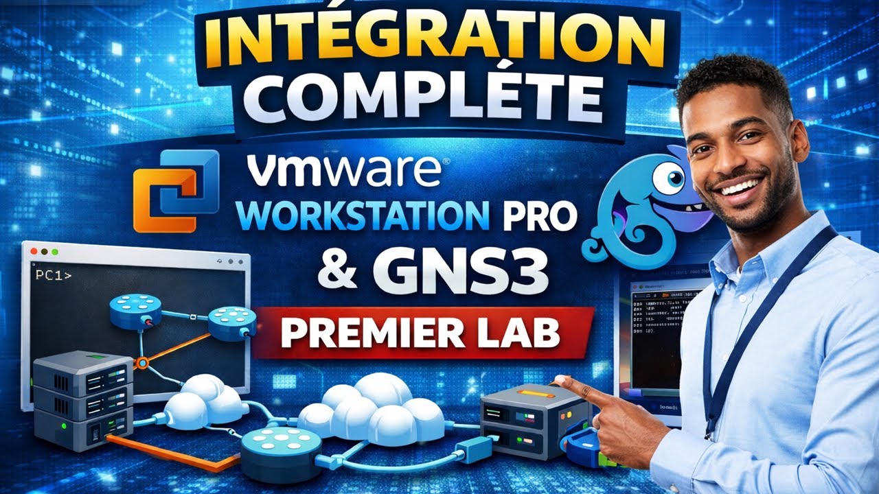 7- Intégration complète: Workstation + GNS3, Webterm, cloud GNS3, Premier Lab