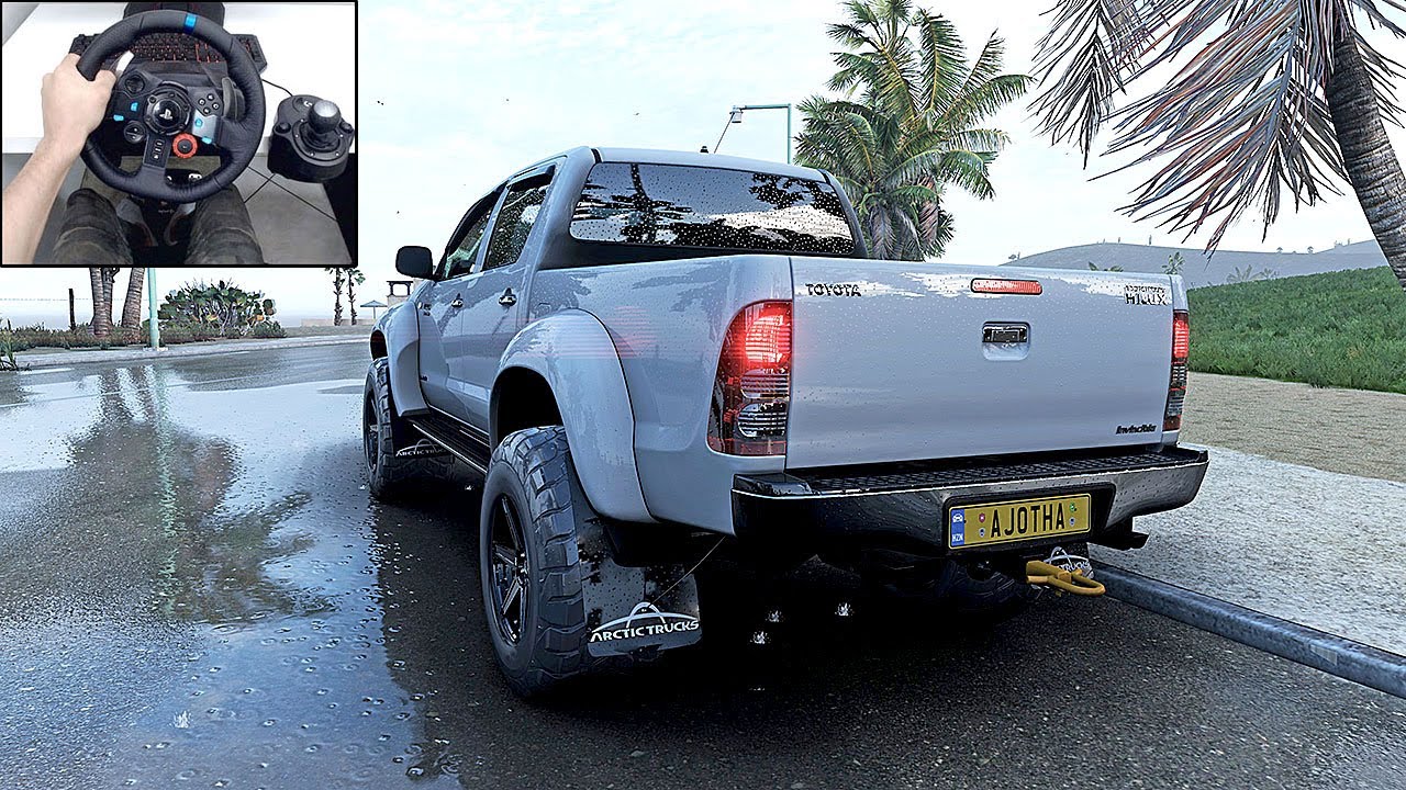 Forza Horizon 5 - Toyota Hilux AT38 2007 - Logitech g29 gameplay | PC 4K