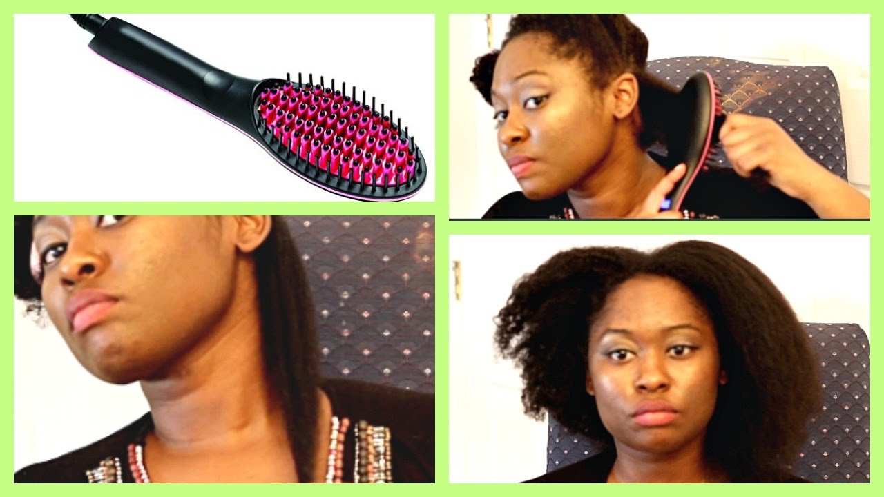 Simply Straight Brush on Natural Hair (4b/4c) hair