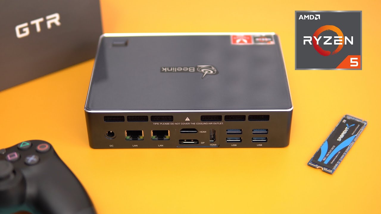 AMD Ryzen 5 Mini PC with CRAZY 4 x Display Out & WiFi 6! Beelink GT-R Review