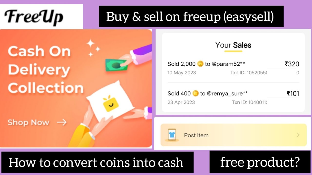 How to earn by selling old clothes on freeup🔥|coins to cash sell full explained✨ ‎@FreeUp 