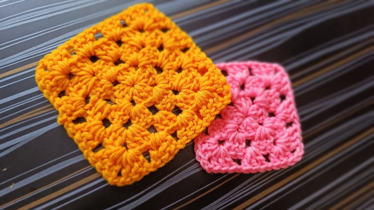 Crochet : Simple Granny Square for Beginners in Tamil