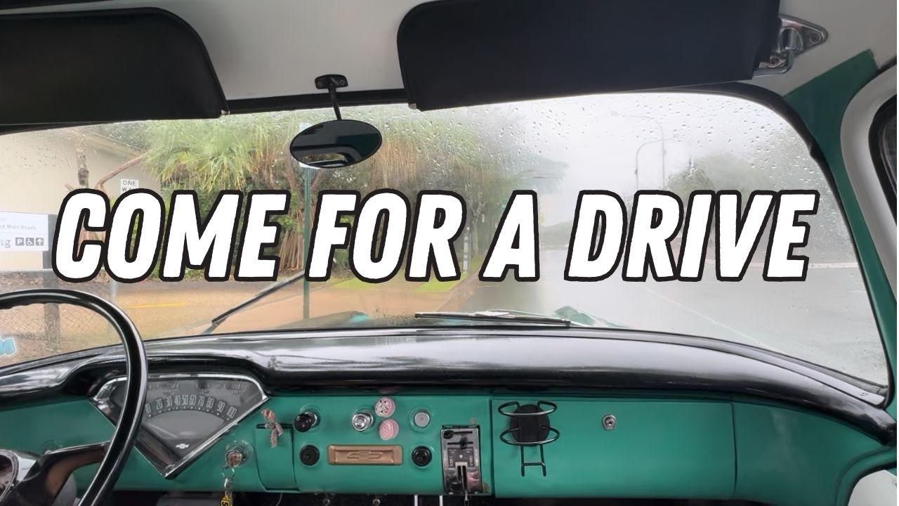 Rainy day in a Chevy pickup: Come driving with us for a passenger point of view #pov