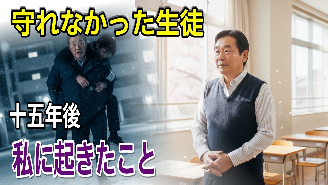 守れなかった生徒から、十五年後に届いた手紙