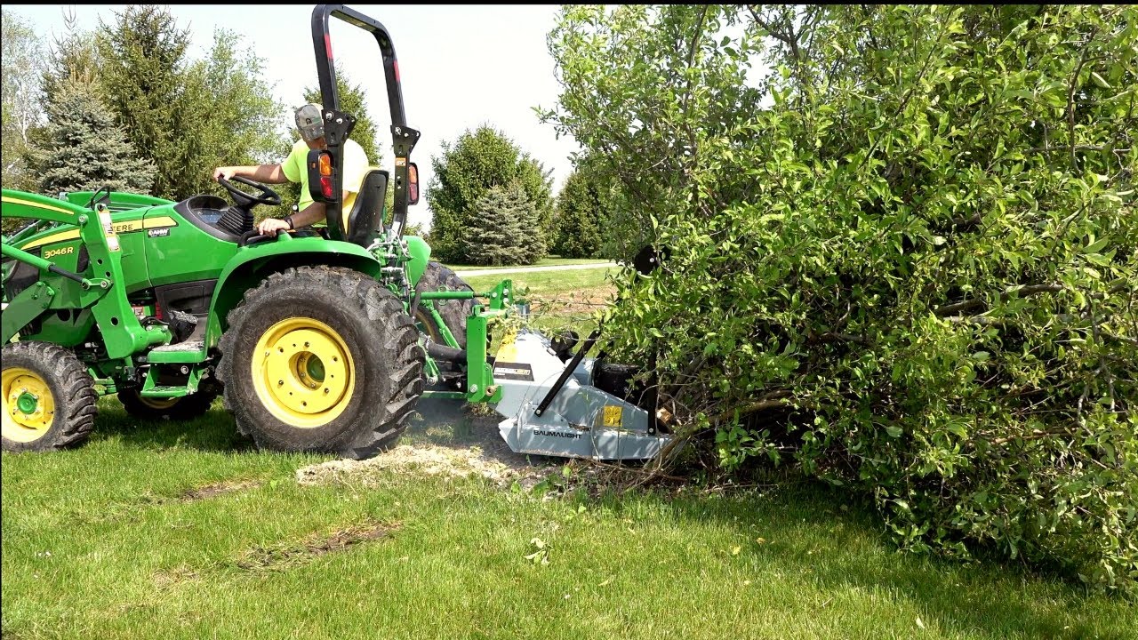 Compact Tractor Tree Saw!