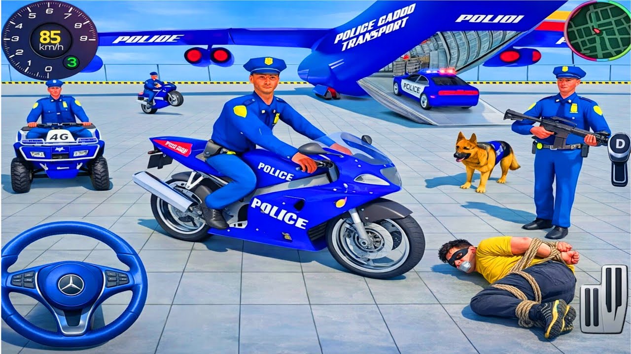 🚓 Police Car Chase Simulator 3D - Real City Cop Pursuit Gameplay (Android)