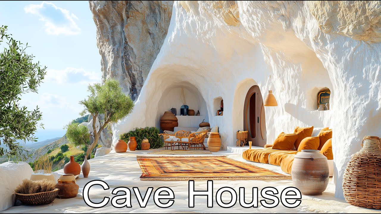 Could You Live in a Cave This White Cave House Might Convince You