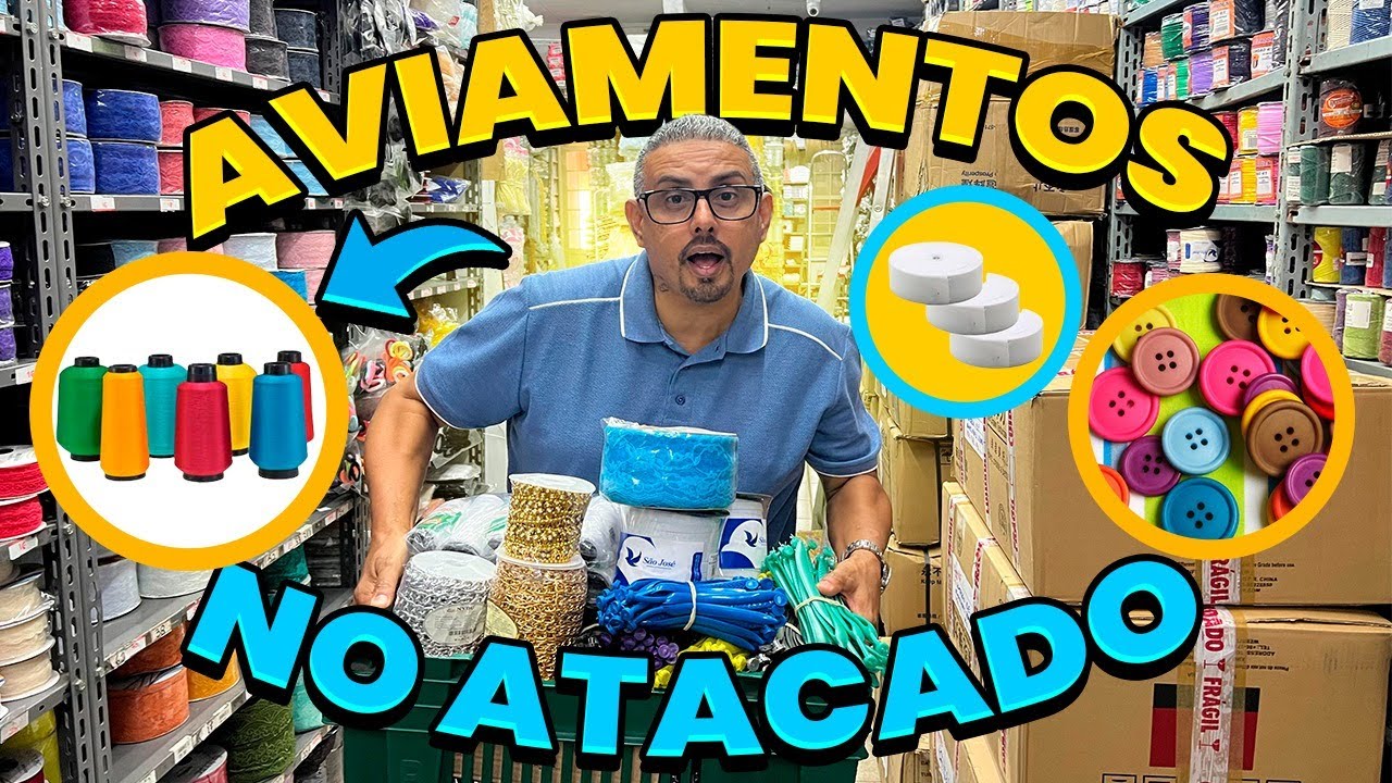 AVIAMENTOS 🚨 ELASTICOS 👉 ZIPER ✅ E TECIDOS NO ATACADO PRODUTOS PARA ARMARINHOS