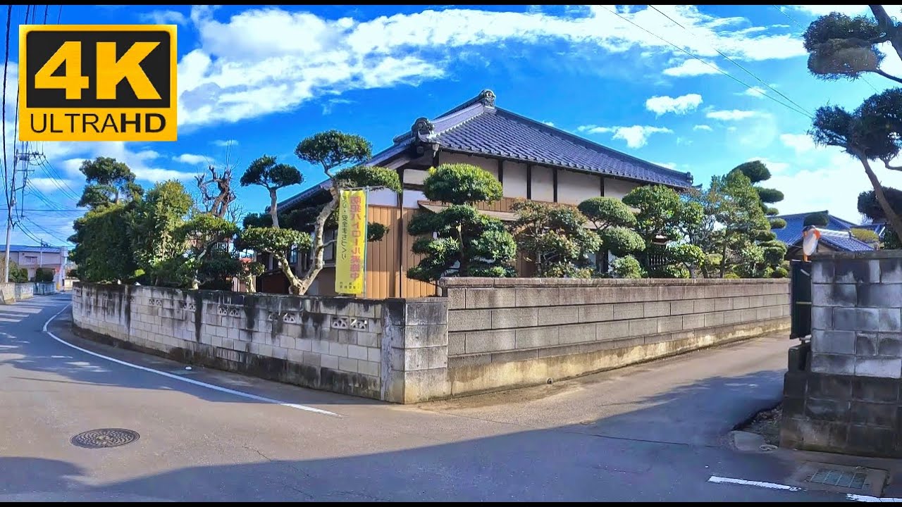 4K IBARAKI JAPAN - Japanese countryside house Ibaraki Japan walking tour | Japan Travel