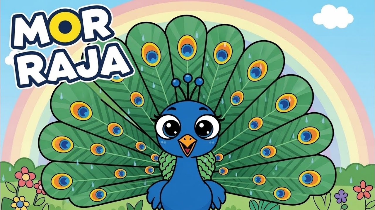 Peacock Dance Song 🦚 | Mor Rhyme in Hindi | Kids Song