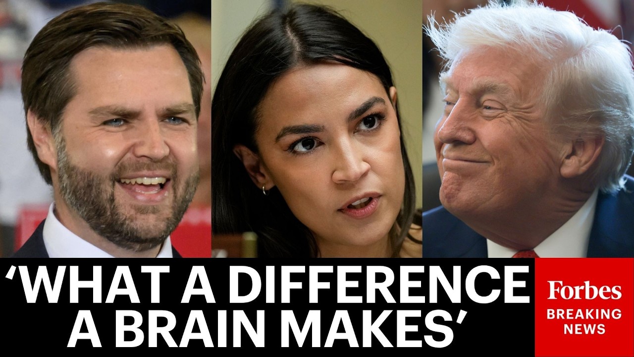 Трамп жестко высмеял AOC, сравнив ее с вице-президентом Джей Ди Вэнсом и его работой над мирным с...