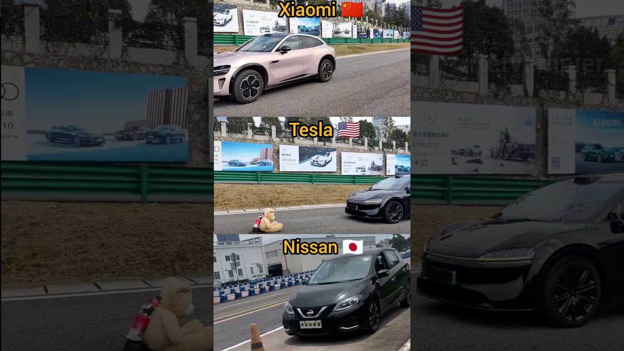 Xiaomi vs Tesla vs Nissan: The Ultimate AEB Test! 🛑#shorts