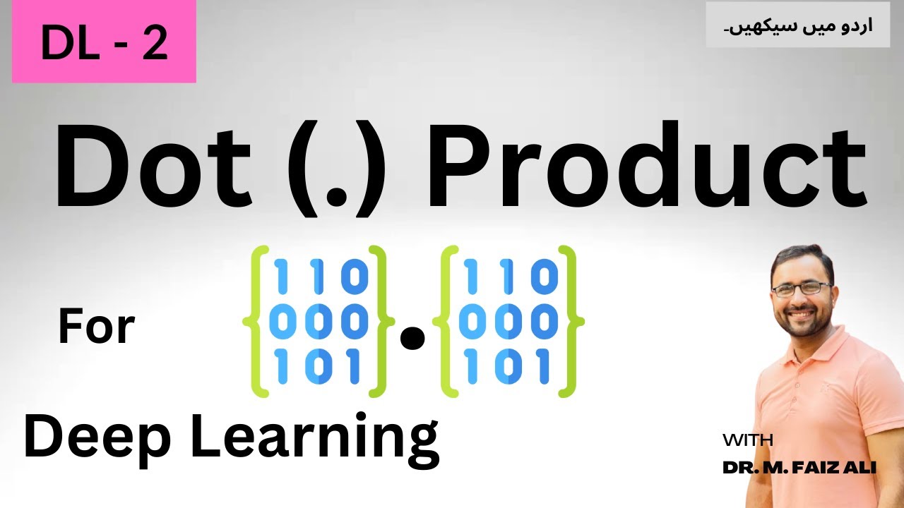 2. Dot Product Explained for Deep Learning Beginners | Math for AI | Urdu and Hindi