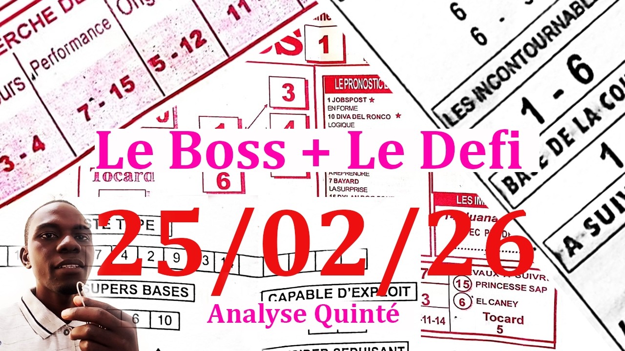 🚨🚨 Le BOSS MERCREDI 25 F&eacute;vrier 2026 - Analyse : Vincennes (R1) 1&egrave;re  course &ndash; Prix de Sedan