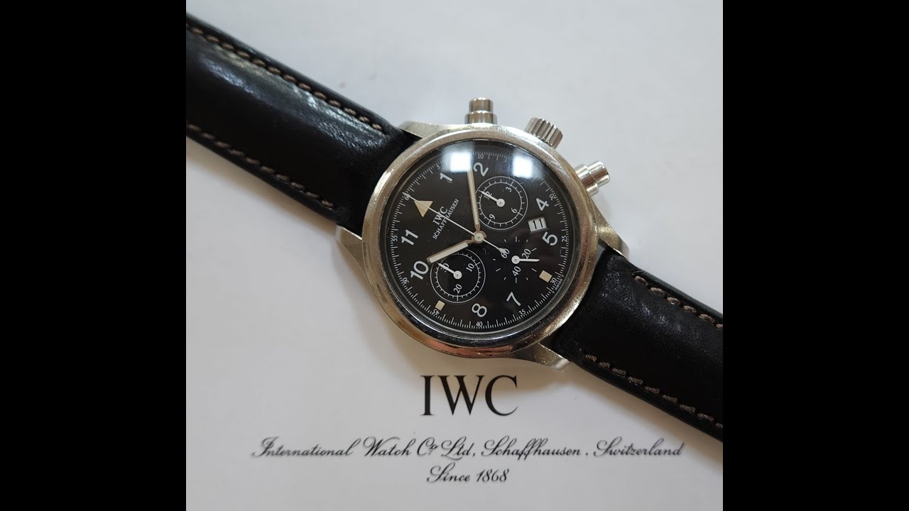 IWC Fliegerchronograph, Vintage-Chronograph f&uuml;r Herren, ca. 1988. Modellreferenz 3740