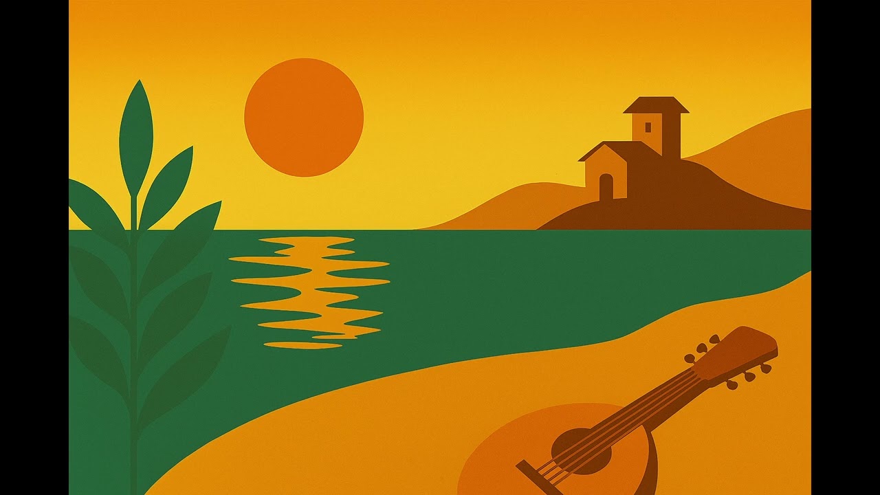 Golden Shores of the Evening Sea