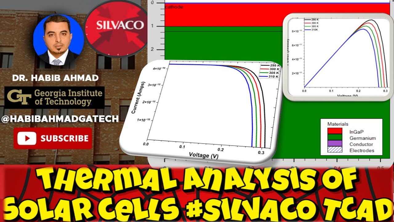 Thermal Analysis of Solar Cell Performance via Silvaco TCAD Simulation at Different Temperatures 🌞🌡️
