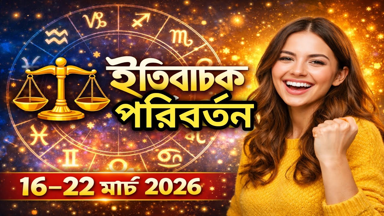 🔥 তুলা রাশি: ইতিবাচক পরিবর্তনের শুরু! ১৬–২২ মার্চ ২০২৬ | Libra Weekly Horoscope