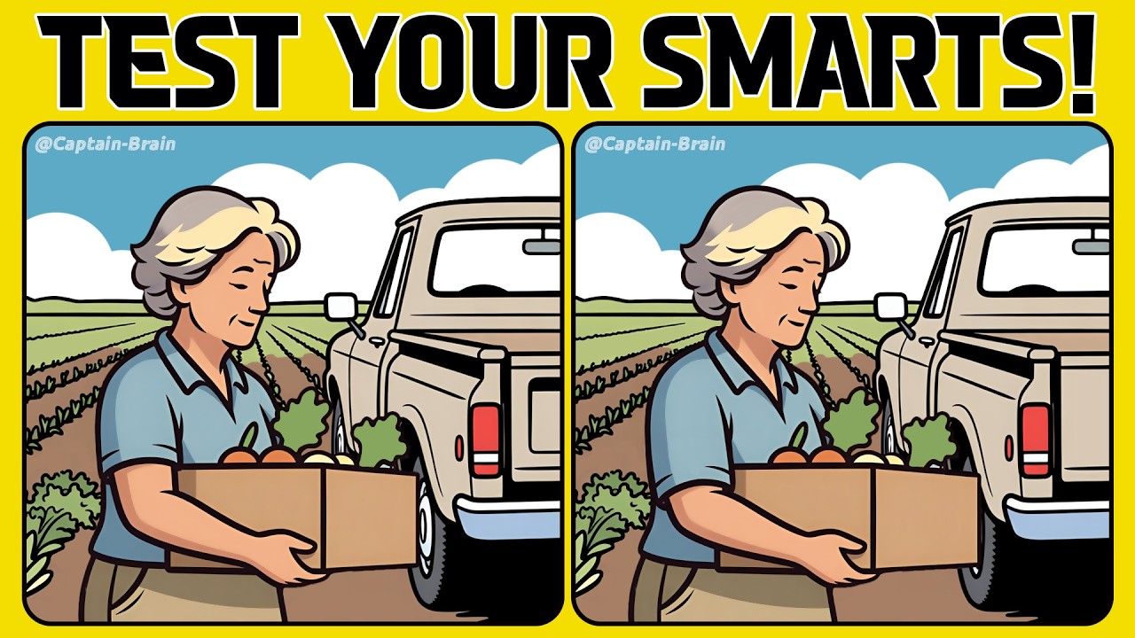 Test Your Smarts with These Spot the Difference Puzzles! (A Bit Tricky)