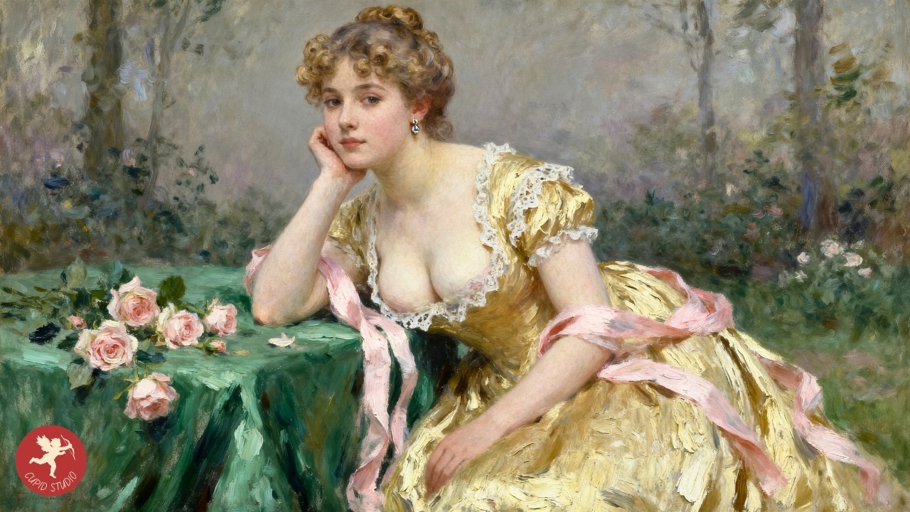 Claude Monet Painting | Spring Love in an English Garden