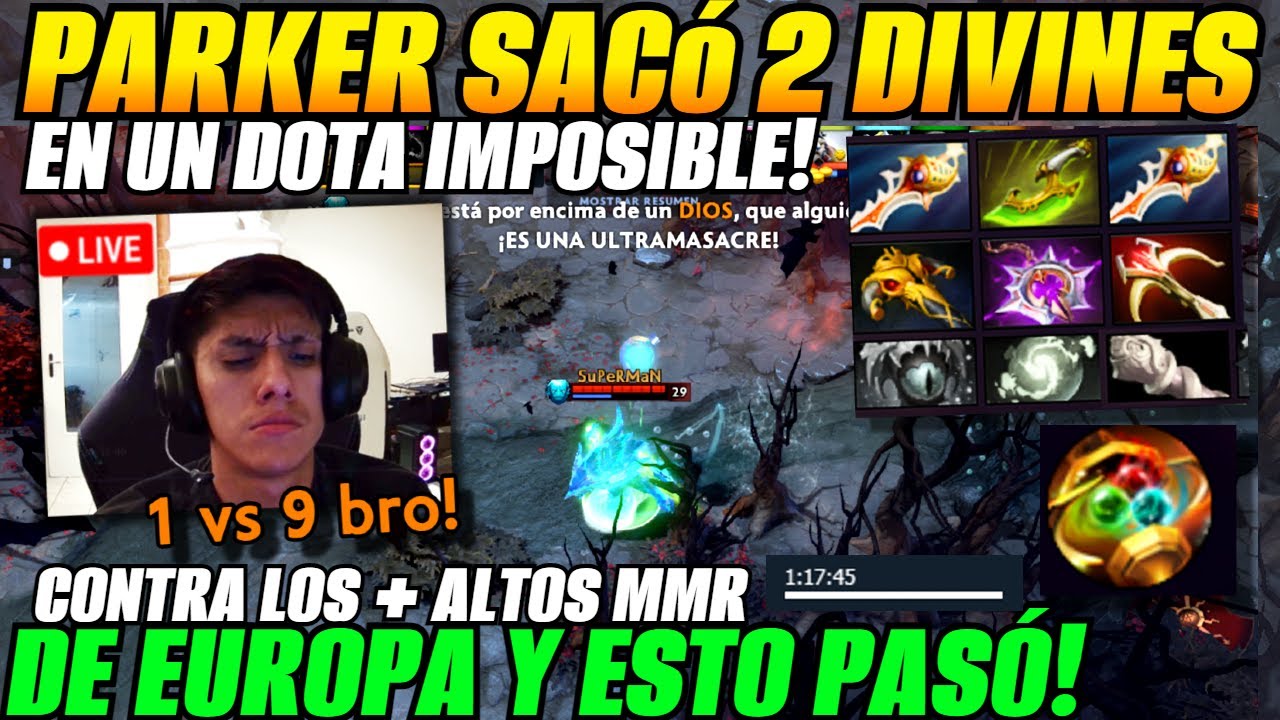 😲Parker morph sacó 2 Divines contra los + altos MMR de Europa en Dota de 1h y 20 y esto pasó!😲