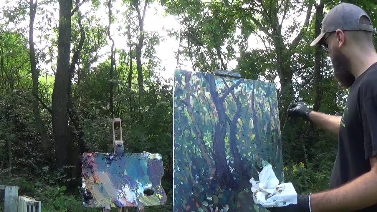 Kyle Buckland Plein Air Landscape Painting Demo Intermediate #1 Art Demonstration