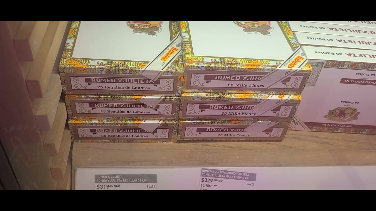 Buying Cuban Cigars:  Cancun Airport Terminal 3 Dury Free July 2nd, 2024